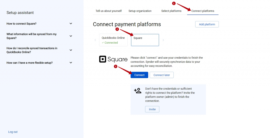 Connect your Square and other sales platforms to Synder