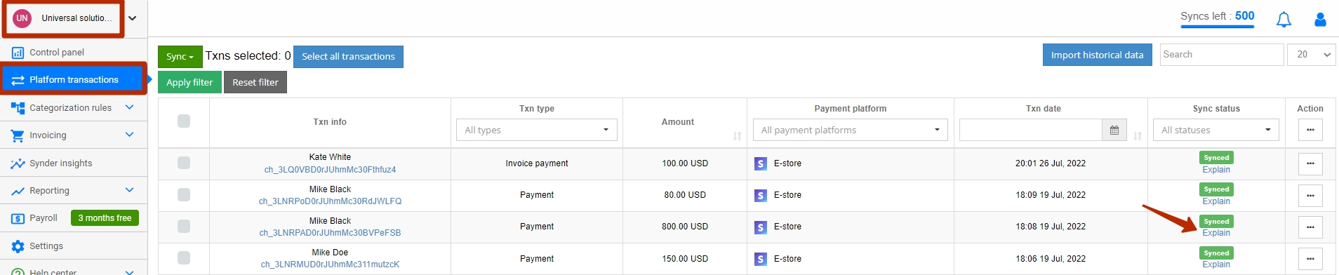 Import payment processing fees into QuickBooks correctly | Synder