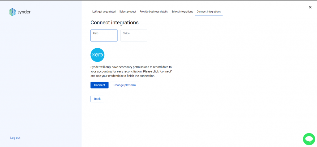 Connect  to Your Accounting Platform for Data Synchronization