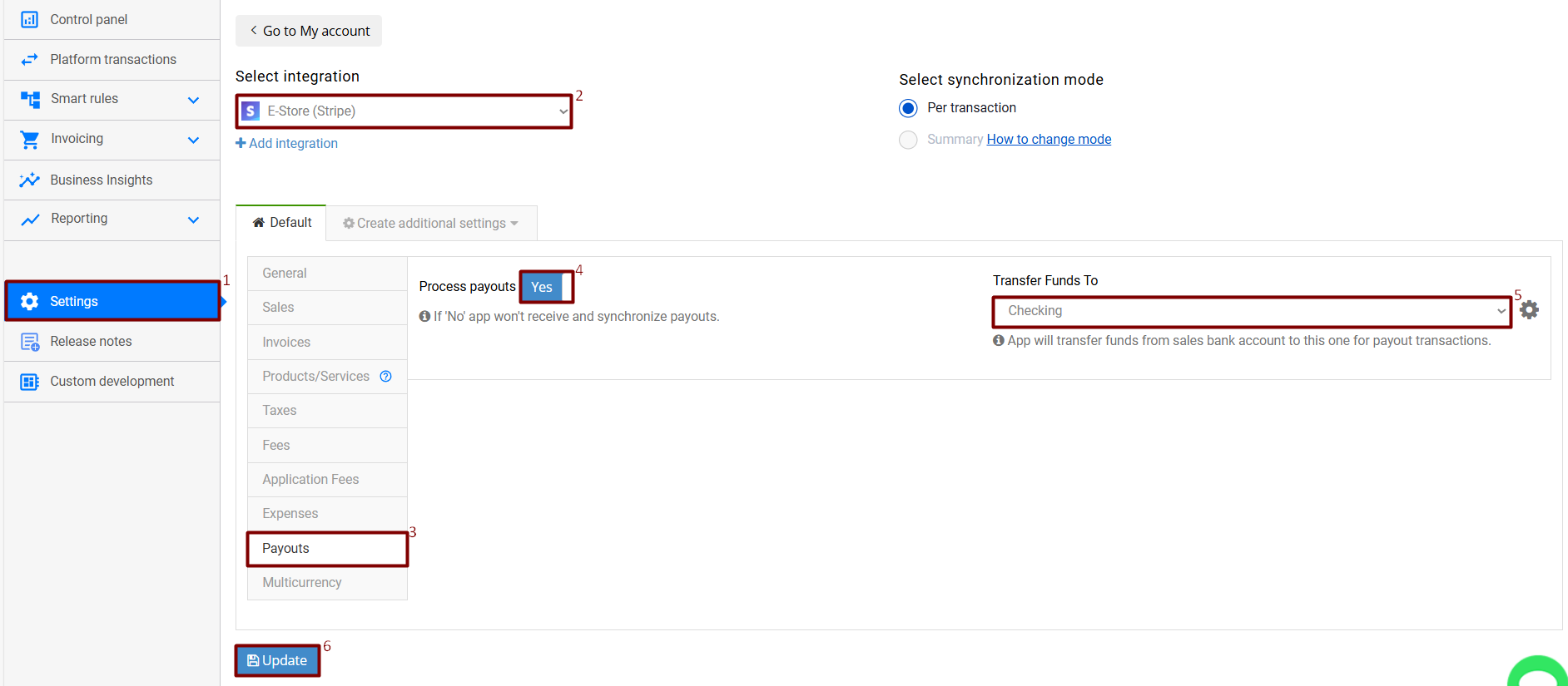 Payout Synchronization Is Disabled - Synder Knowledge Base