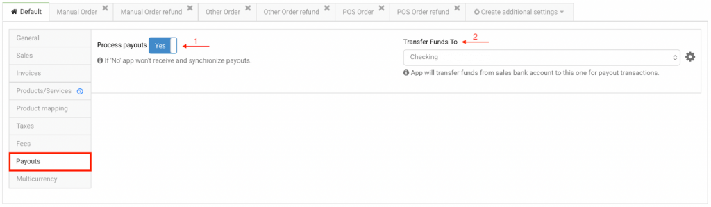 Customize your Synder settings for Amazon - Payouts