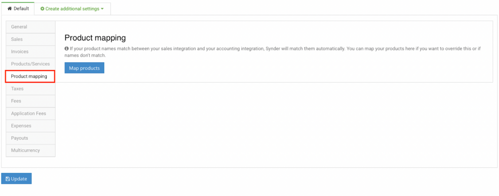 Customize your Synder settings for Amazon -  Product Mapping
